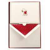 Peanuts Designer Cards Luxe Collection, Gold Foil Embossed Stationary Boxed Set, 10 Blank Cards With 11 Envelopes, All Occasion Greetings, 5.25" X 3.8"
