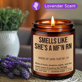 Candle For New Rn, Registered Nurse Gifts For Women - Congrats On Passing The Nclex - Future Rn Gifts For Nurses, Funny Birthday, Graduation Presents For Nursing School Students, Grads