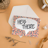 Cheerful Friendship Note Cards / 24 Everyday Encouragement Greeting Cards / 6 All Occasion Hello Designs / 3 1/2" X 4 7/8" Word Bubble Congratulations Card Set