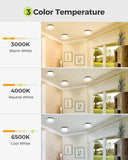 6 Pack 7 Inch LED Ceiling Lights 1500LM 3CCT Flush Mount Fixtures