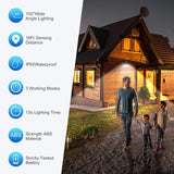 6 Pack Solar Motion Sensor Security Lights Waterproof Outdoor Garden Fence Patio Garage Lights