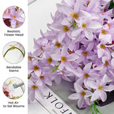 2Pcs Delphinium Artificial Flowers, 26.7"/68Cm Long Stem Larkspur Artificial Flowers, Purple Faux Artificial Snapdragon Flowers For Tall Vase, Home Office Garden Wedding Decor