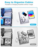 2 Pack Retractable 3 in 1 Multi Charging Cable 4FT 3A Fast Charger for iPhone Samsung USB C Micro USB