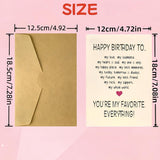 Happy Birthday Card For Men, Boyfriend, Women, Wife, Husband Birthday Card, Birthday Gift Greeting Card, Romantic Bday Card