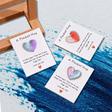 Pocket Hug Cards With Greeting Cards For Long Distance Relationship, Boyfriend Girlfriend, Family & Friends, Gift For Him Her (Purple Blue)