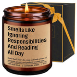 Scented Candle, Book Lover Gifts For Women, Men - Funny Bookish Gifts For Book Lovers, Readers - Cool Valentines Day, Birthday, Reading Themed Ideas For Bookworms, Reader, Librarian, Booklover