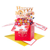 Pop Up Mothers Day Cards For Mom Grandma Wife Happy Mother’S Day Pop Up Card Mothers Day Card From Daughter Son 3D Pop-Up Flower Bouquet Cards Mother’S Day Gifts For Wife From Husband