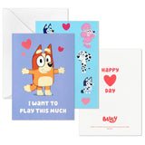 Hallmark Bluey Valentine's Day Cards and Stickers for Kids School (24 Classroom Valentines with Envelopes)