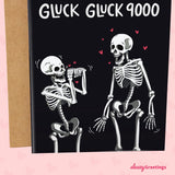 Funny Valentines Day Card For Him Her - Naughty Card - Hilarious Anniversary Card For Husband - Inappropriate Valentine'S Day Card For Men Women - 'Gluck Gluck 9000' Card