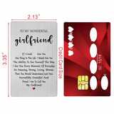 Valentines Day Card For Girlfriend - To My Girlfriend Birthday One Year Anniversary Long Distance Gifts