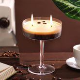 Espresso Martini Candle Gifts For Women Men Coffee Scented Aromatherapy Candles For Coffee Lovers Wedding Favors Housewarming Birthday Gift With Real Beans(Fashion Style)