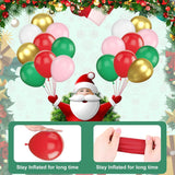 Christmas Balloons Arch, Pink Green Red Christmas Balloons, 5 10 18 Inch Green Pink Gold Christmas Balloon Garland Kit With Cane Gingerbread Man Christmas Socks Foil Balloons For Christmas Party