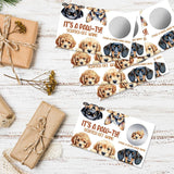 50 Pcs It'S A Pa Theme Scratch Off Game Cards, Dog Themed Party Game Scratch Cards, Dog Birthday Party Raffle Tickets For Dog Lovers, Lottery Group Reveal Games Activity Supplies