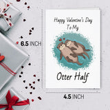 Valentines Day Card Gifts For Him Men - Mens Valentines Gifts, Funny Valentine'S Day Cards - Anniversary Love Gift For Him Her, Cute Otter Card - Valentine'S Cards Gift For Husband, Wife, Boyfriend