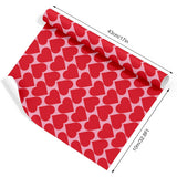 Valentine'S Day Wrapping Paper -Mini Roll- 17 In X 32.8 Ft Red Pink Heart Gift Wrap Paper For Wedding Birthday Baby Shower Party Wrapping Supplies