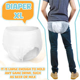 6 Sets Funny Plastic Bottle Chug Baby Shower Games Juegos Para Plastic Baby Bottles Disposable Diapers Gender Reveal Race Gifts Diaper Feed Me Game Decoration For Boys Girls (Transparent White)