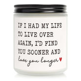 Valentines Day Gifts For Her Him, Romantic Gift For Girlfriend - Vanilla Scented Candle, Anniversary Wedding Presents, Birthday Gift For Girlfriend Boyfriend, Valentines Gifts For Wife Husband Couples