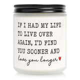 Valentines Day Gifts For Her Him, Romantic Gift For Girlfriend - Vanilla Scented Candle, Anniversary Wedding Presents, Birthday Gift For Girlfriend Boyfriend, Valentines Gifts For Wife Husband Couples