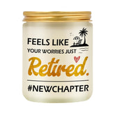 Retirement Gifts For Women Candle - Retired Gifts Ideas, Happy Retirement Decorations Lavender Candle For Women, Natural Soy Wax Scented Candles