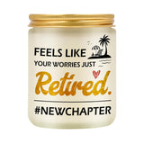 Retirement Gifts For Women Candle - Retired Gifts Ideas, Happy Retirement Decorations Lavender Candle For Women, Natural Soy Wax Scented Candles