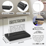 Obstetrician Definition, Obstetrician Gifts For Women, Men, Obstetrician Office Desk Decor, Obstetrician Dr Appreciation Thank You Gifts Decorative Signs Plaques Wab4
