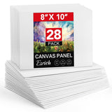 Canvas Boards For Painting 8X10In,28 Pack Bulk Canvases For Painting - Cotton Canvas Panels For Oil, Acrylic & Watercolor Painting.