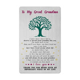 Valentines Day Card For Great Grandma - Gifts For Great Grandma Grandmother Birthday Easter Thanksgiving Card