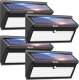 4 Pack 100 LED Solar Motion Sensor Lights 2000LM Waterproof Wireless Security Wall Lights