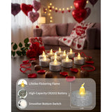 St. Patrick'S Day Green Tea Lights With Timer, Glitter Sparkly Tealights Candles Battery Operated For Holiday, Event, Halloween Decorations, Built-In 6 Hours Timing,12 Pack