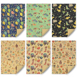 Birthday Wrapping Paper For Boys Kids Girls, Happy Animals Party Dinosaur Design Kraft Gift Wrap Paper, Happy Birthday Wrapping Paper 6 Sheets Folded Flat 20X28 Inches Per Sheet