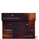 Takka 'Fireplace' Scented Candle. Fragrance Notes: Hacked Pine, Haysmoke And Raw Wool. Masculine Scent. 3.17 Oz.