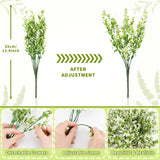 10 Pcs Artificial Flowers Artificial Greenery Lavender Fake Flowers Uv Resistant Shrubs Artificial Plants For Indoor Outside Garden Home Wedding Farmhouse (White)