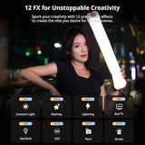 UA12 Inflatable Tube Light 12W Bi Color Portable LED Air Light Bar for Video YouTube Filmmaking