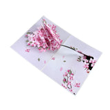 Cherry Blossom Pop-Up Birthday Card, Mothers Day Card, Get-Well Card, Anniversary Card, Valentines Day Card, All Occasions