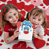 32 Pack Valentines Card For Kids Classroom, Classic Valentines Cards With Tattoos Envelopes, Happy Valentine Cards For Kids School, Party Exchange Favors Gifts For Boys Girls