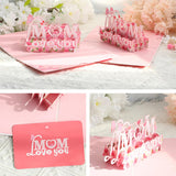 Mothers Day Pop Up Greeting Cards 3D Mothers Day Card For Mom Grandma, Best Mom Gift From With Envelope Blank Note To Give Mom Gift Thanksgiving Greeting Card