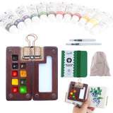 Tobios Watercolor Set Tobios Mini Watercolor Paint Set Travel Watercolor Sets Mini Paint Pad Pocket Artist Watercolour Travel Sets Pocket Watercolour Kit Portable Paint Palette