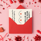 Cute Valentine'S Day Gifts For Husband, Cheeky Anniversary Card Gift For Boyfriend, Hilarious Vday Birthday Card For Him Fiance