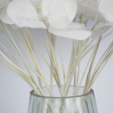 Artificial Flowers Faux Silver Dollar Eucalyptus Stems Fake Plant For Vase Home Wedding Decor 3Pcs (White)
