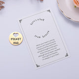 Pocket Hug From Heaven, Metal Engraved Token, Memorial Gift For Loss Of Mom Dad Son Daughter Husband Wife Grandpa Grandma Brother Sister, Sympathy Condolence Gifts, Rose Gold