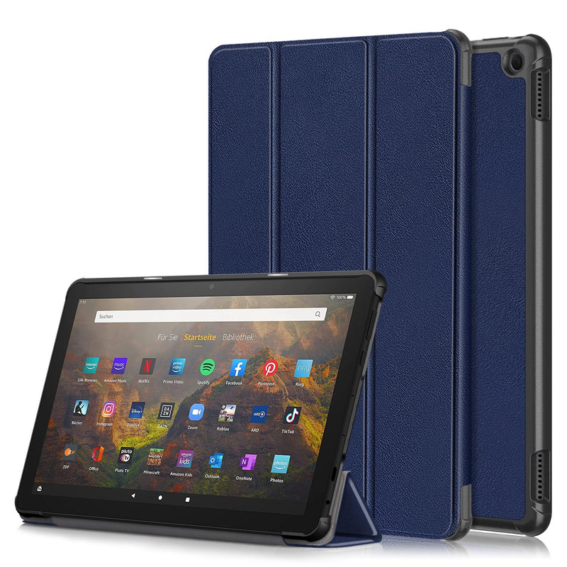 Case For Fire Hd 10 2023, Folding Folio Ultra-Thin Pu Leather Stand Case Cover