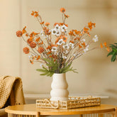 10-Pack Fake Flowers,Uv Resistant & Waterproof Artificial Flowers, Lifelike Faux Flowers Bouquet For Home Decor, Bendable Stems For Indoor Outside Patio Garden, No Maintenance Fade-Proof Centerpiece