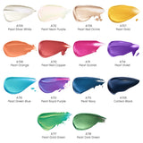 Pearlescent Acrylic Paint Set Of 14, 2 Fl Oz Bottles, Quick-Drying Pearl Craft Paint, Art Supplies For Paper, Canvas, Wood, Glass Paper