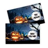 Halloween Scratch Off Cards (50 Pack), Pumpkin Scratcher Tickets, Spooky Party Game For Birthday Wedding Baby Shower Supplies Decorations - B05