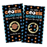 32 Pcs Cookie Theme Scratch Off Cards, Our Little Cookie Monster Is On The Way Scratch Off Tickets, Baby Shower Prize Raffle Tickets, Funny Birthday Party Cards Supplies For Family Friend