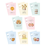 Classroom Valentines Day Cards, Funny Kids School Exchange Cards, Food Pun Mini Lunch Box Notecards Party Favors, Cute Small For Friends, Galentines, Pack 24 Cards (Punny Food Mini Cards - Pack Of 24 Cards)