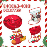 13 Pcs Christmas Banner Hanging Swirls Set, Xams Banner Santa Claus Hanging Swirl Snowman Elk Streamers For Merry Christmas Party Decorations