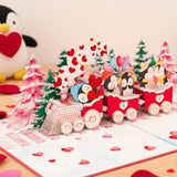 - Funny Penguin Valentines Card, 3D Pop Up Valentines Day Card For Kids, Classroom, Boys, Girls, Son, Daughter | 6X8 In Penguin Kids Valentine Day Cards With Envelope