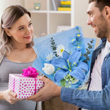 Crochet Flowers, Crochet Flower Bouquet Of Crochet Lily, Tulips, Lily Of The Valley, Handmade Artificial Flowers For Home Decor, Wedding, Anniversary, Birthday Gifts For Women (Include Card)