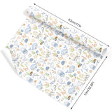Under The Sea Wrapping Paper -Mini Roll- 17In X 32.8Ft Watercolor Ocean Animal Gift Wrap Paper Cute Craft Paper For Summer Birthday Party Packing Supplies